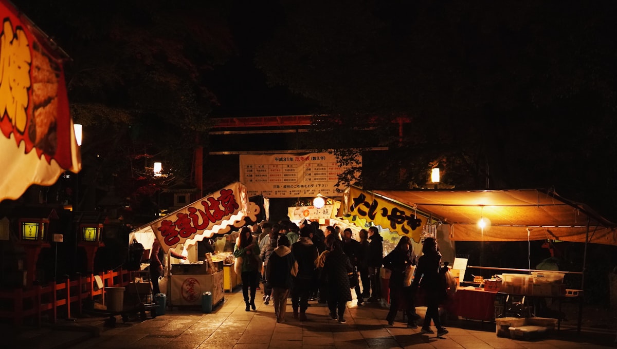 Gion Matsuri float procession through central Kyoto during the July festival