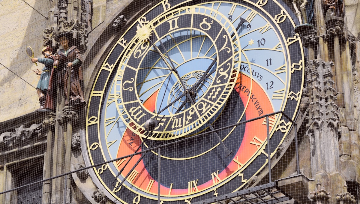 a large clock on the side of a building