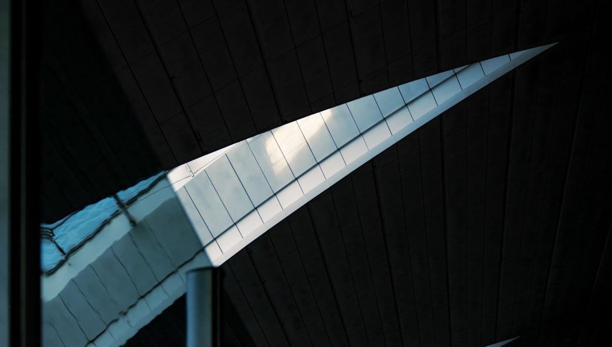 Hamad International Airport Doha interior with illuminated sculpture installation
